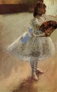 Edgar Degas The actress holding fan France oil painting artist